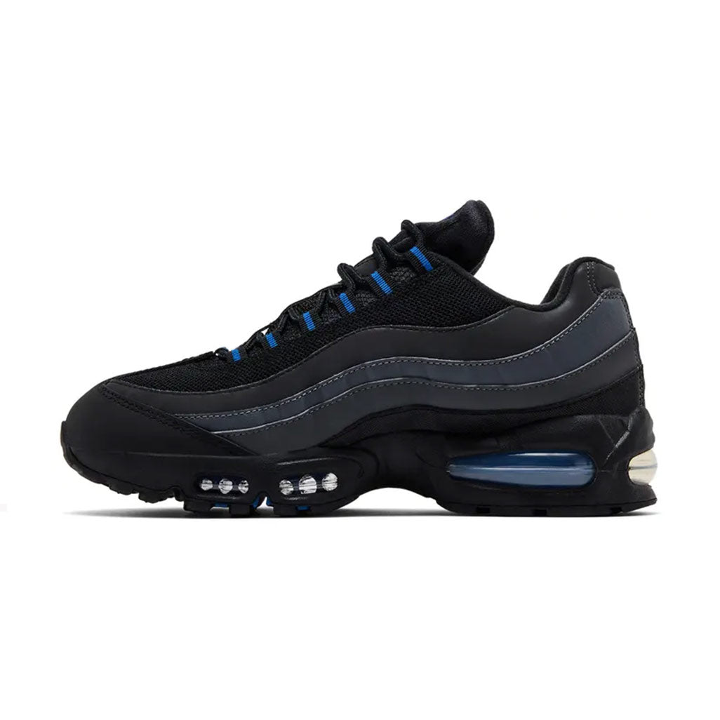 Nike Air Max 95 Big Bubble Trainers in Black and Game Royal
