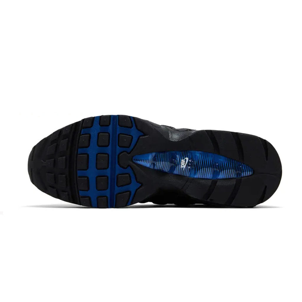 Nike Air Max 95 Big Bubble Trainers in Black and Game Royal