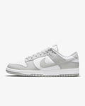 Nike Dunk Low Trainers in White and Grey Fog