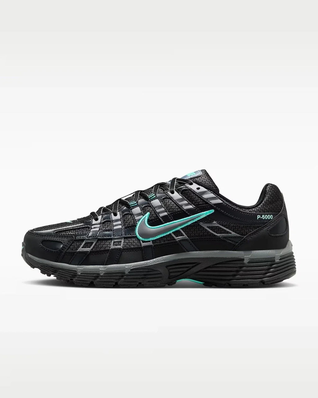 Nike P-6000 Trainers in Black/Grey/Hyper Turquoise