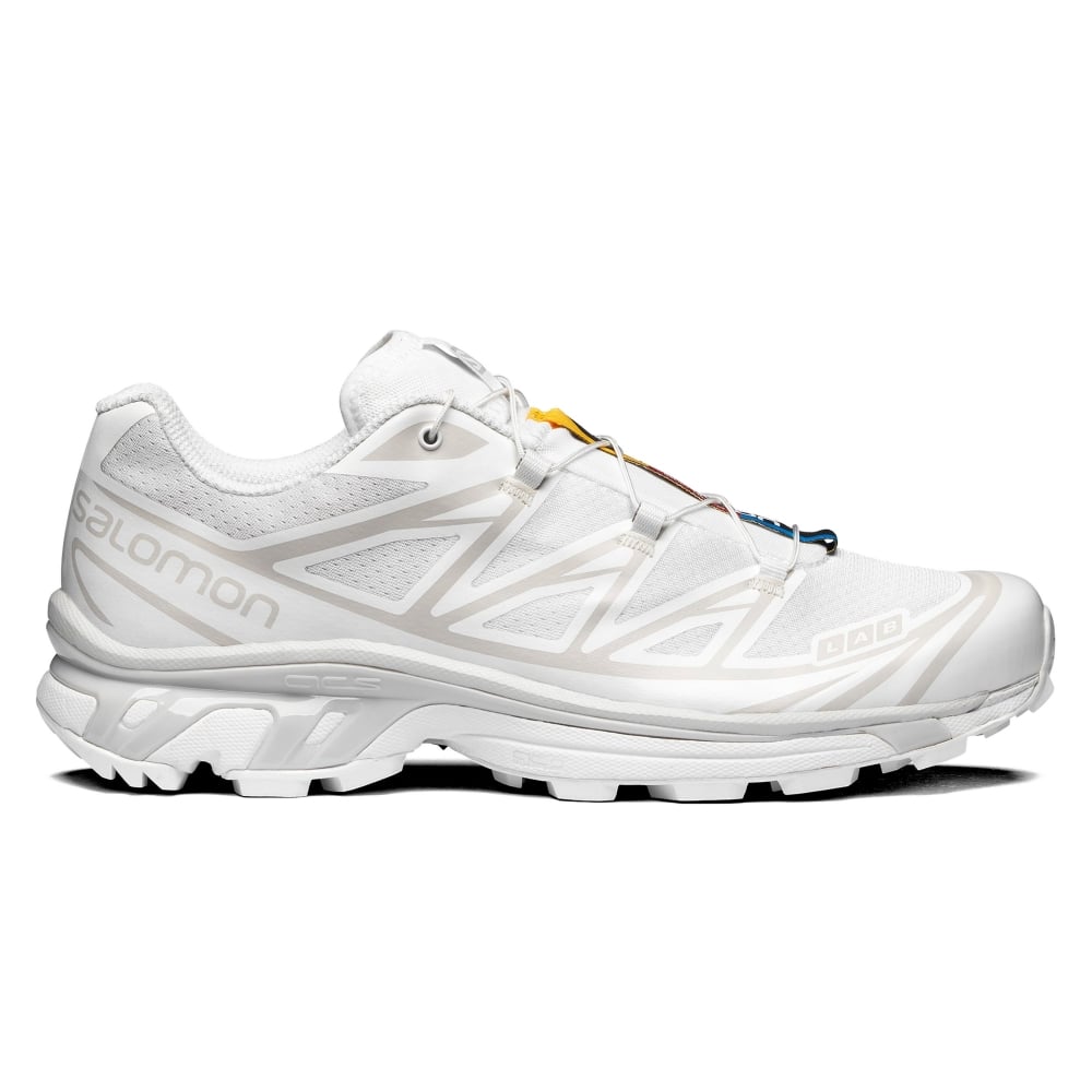 Salomon XT-6 Unisex Trainers in White and Lunar Rock